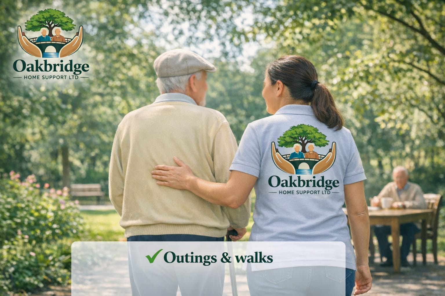 A warm moment of friendly companionship and support at home